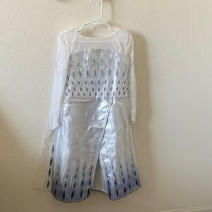 Frozen Elsa dress White and Blue Long Sleeve Dress size 4